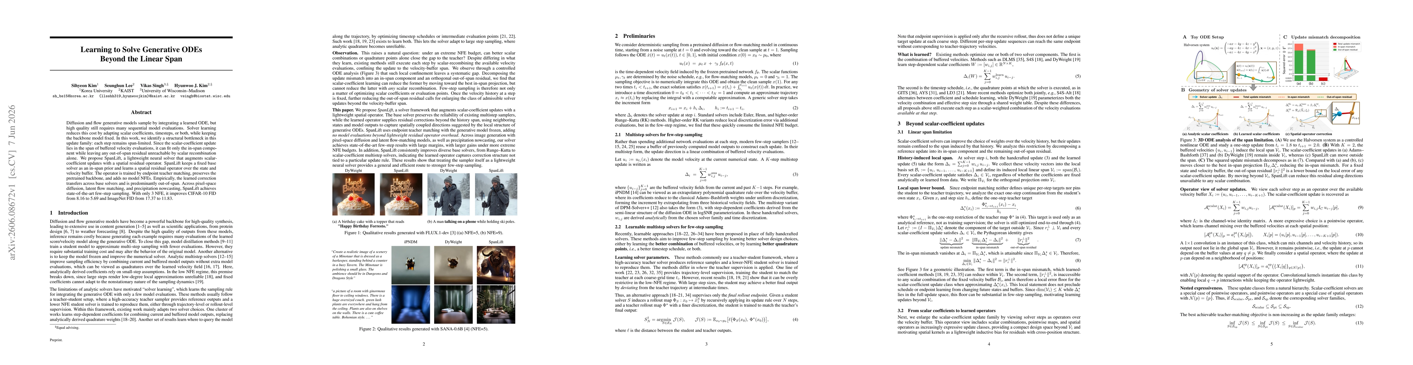 Thumbnail for Learning to Solve Generative ODEs Beyond the Linear Span