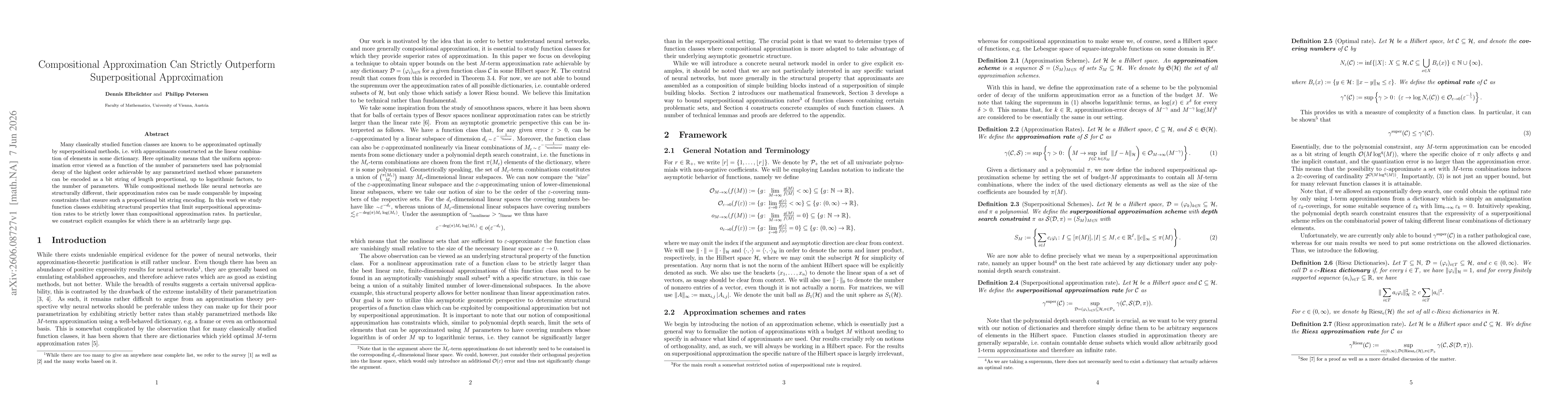 Thumbnail for Compositional Approximation Can Strictly Outperform Superpositional Approximation