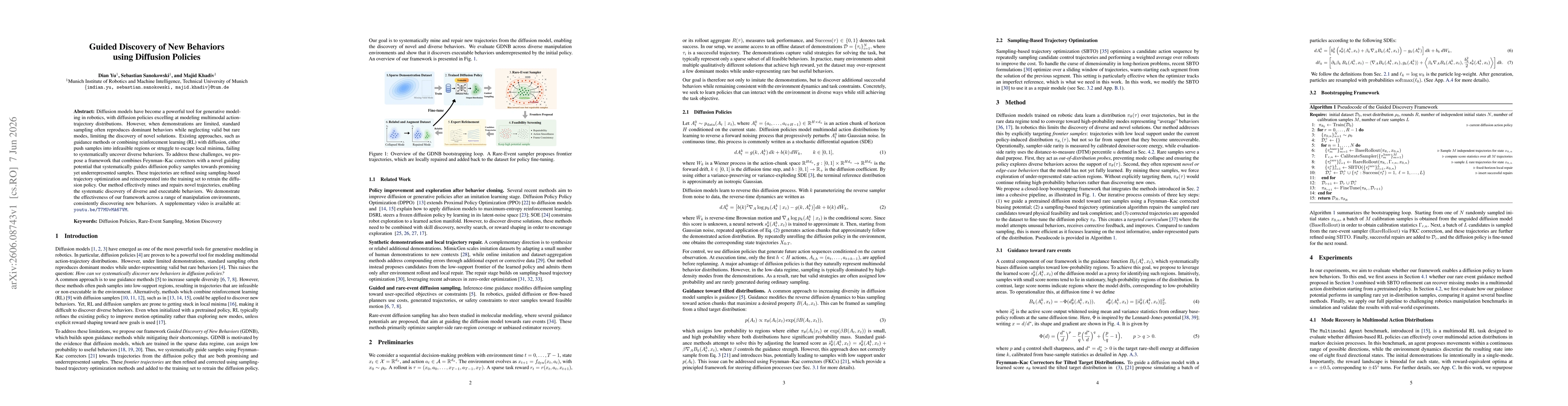 Thumbnail for Guided Discovery of New Behaviors using Diffusion Policies