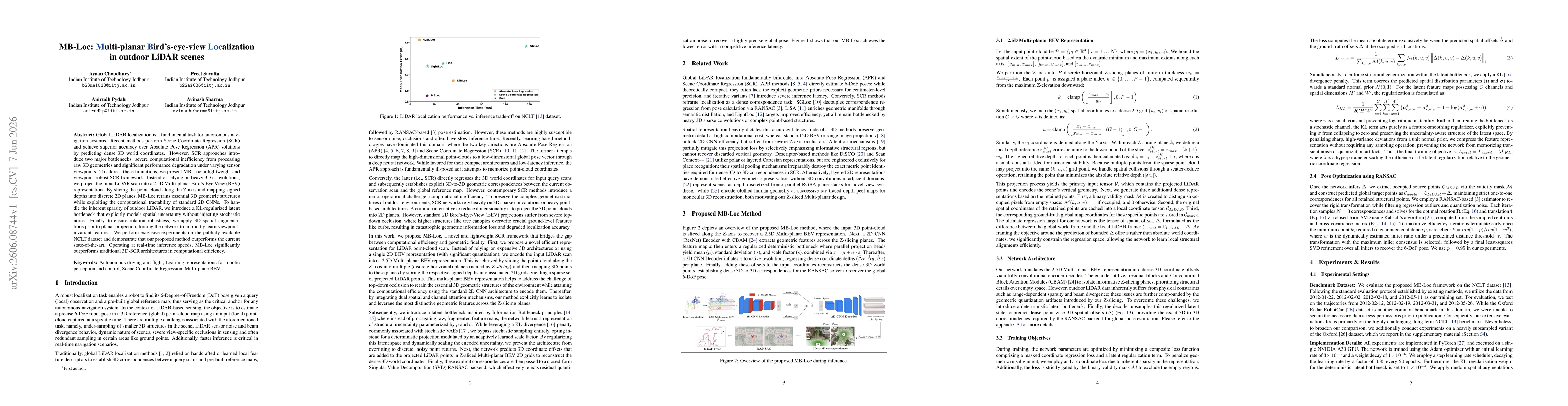 Thumbnail for MB-Loc: Multi-planar Bird's-eye-view Localization in outdoor LiDAR scenes