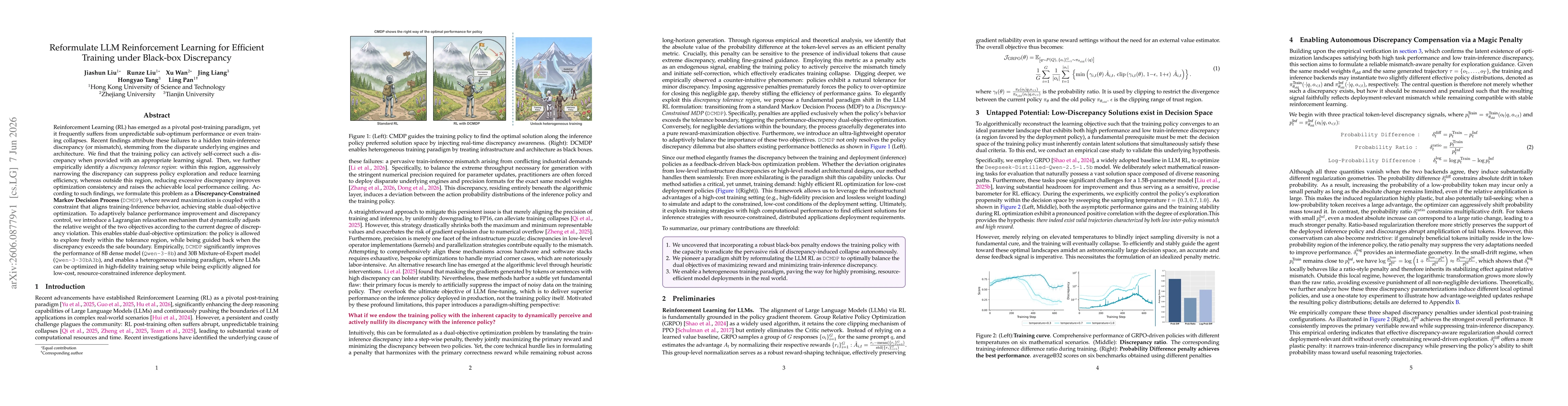 Thumbnail for Reformulate LLM Reinforcement Learning for Efficient Training under Black-box Discrepancy