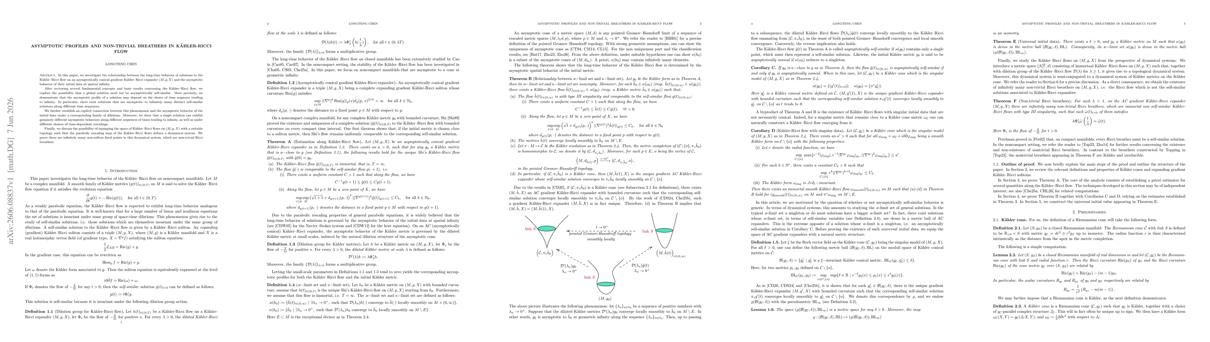 Thumbnail for Asymptotic Profiles and Non-Trivial Breathers in Kahler-Ricci Flow