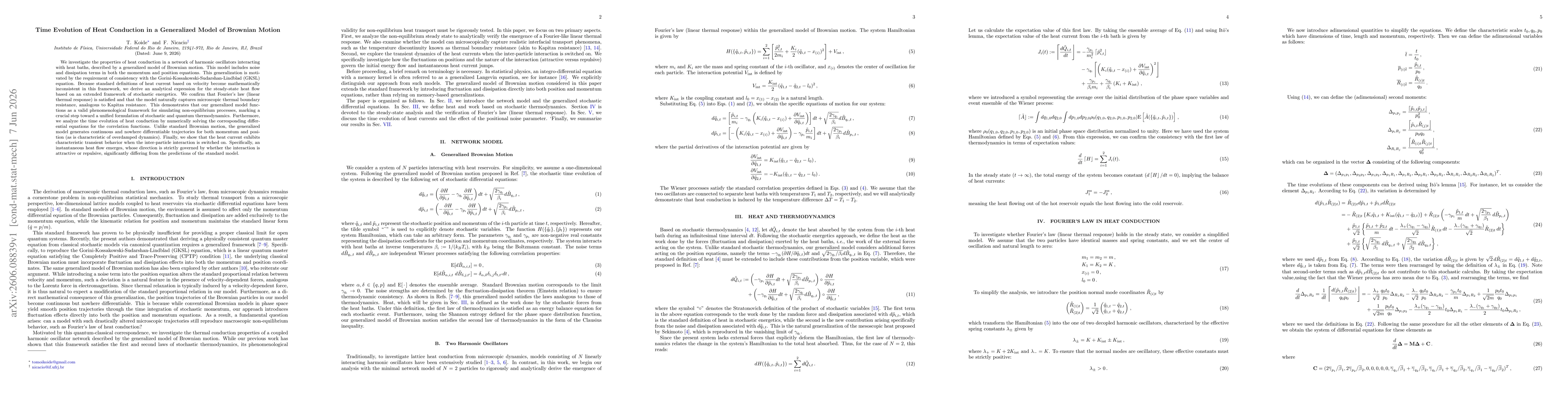 Thumbnail for Time Evolution of Heat Conduction in a Generalized Model of Brownian Motion