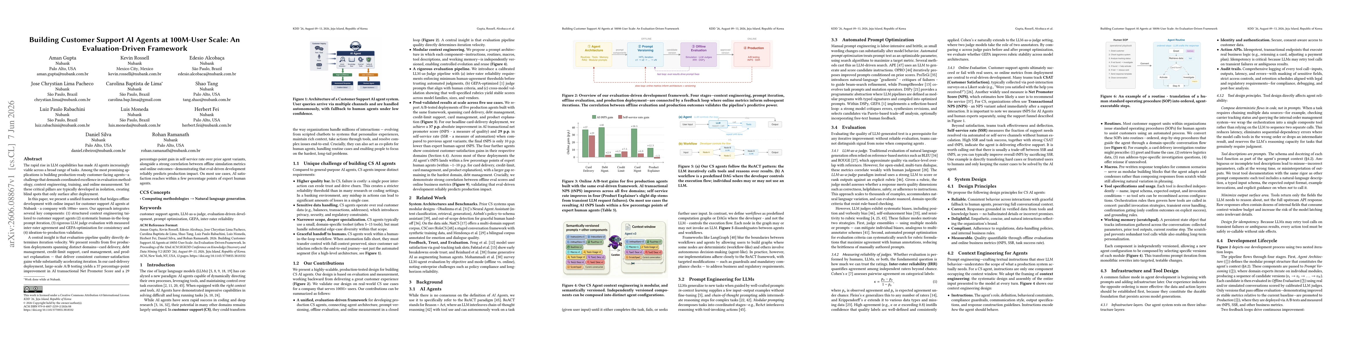 Thumbnail for Building Customer Support AI Agents at 100M-User Scale: An Evaluation-Driven Framework