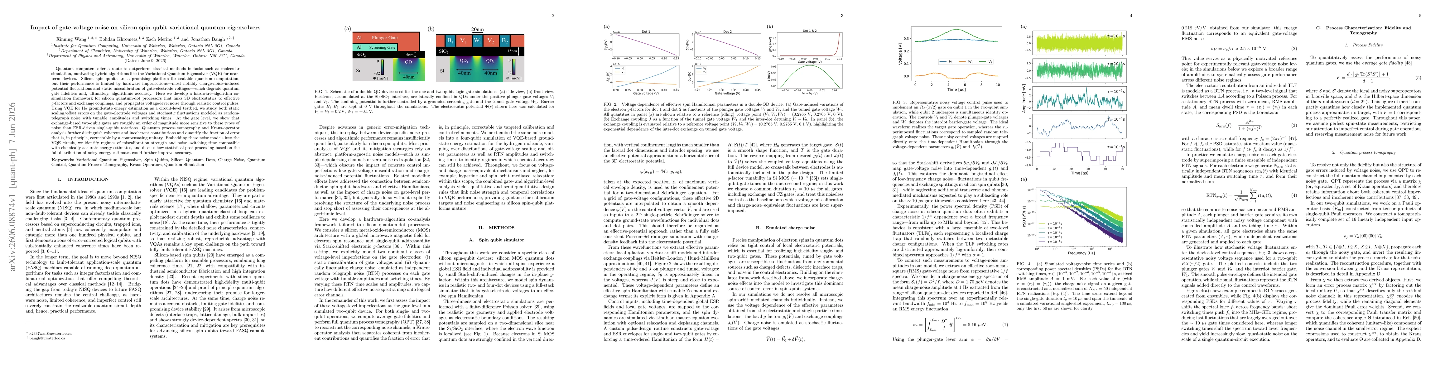 Thumbnail for Impact of gate-voltage noise on silicon spin-qubit variational quantum eigensolvers