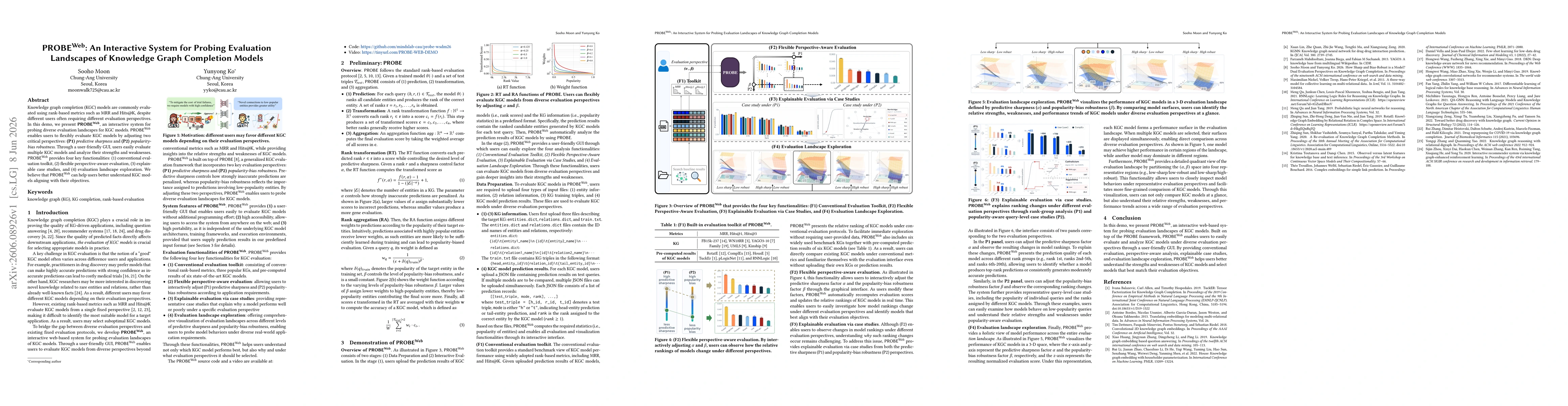Thumbnail for PROBE-Web: An Interactive System for Probing Evaluation Landscapes of Knowledge Graph Completion Models