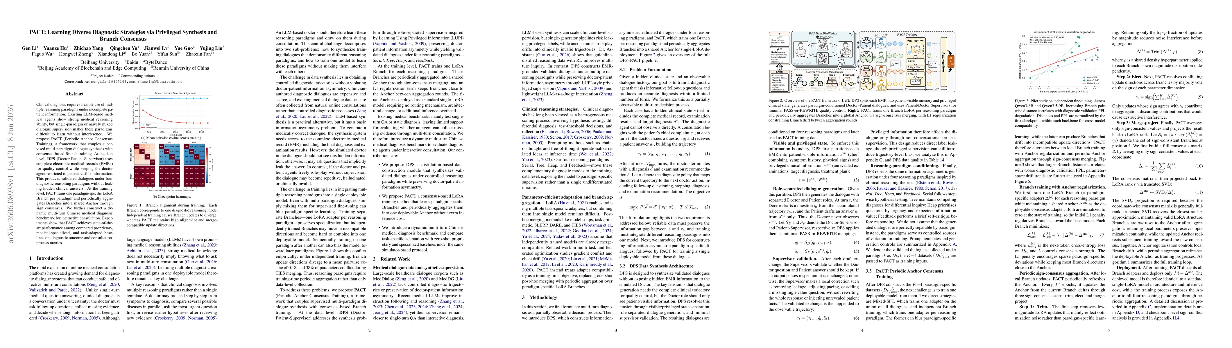 Thumbnail for PACT: Learning Diverse Diagnostic Strategies via Privileged Synthesis and Branch Consensus