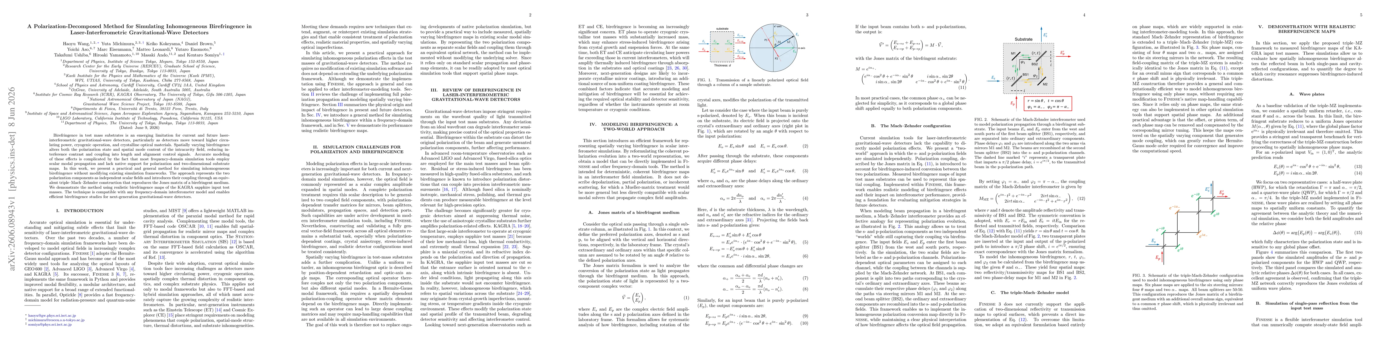 Thumbnail for A Polarization-Decomposed Method for Simulating Inhomogeneous Birefringence in Laser-Interferometric Gravitational-Wave Detectors
