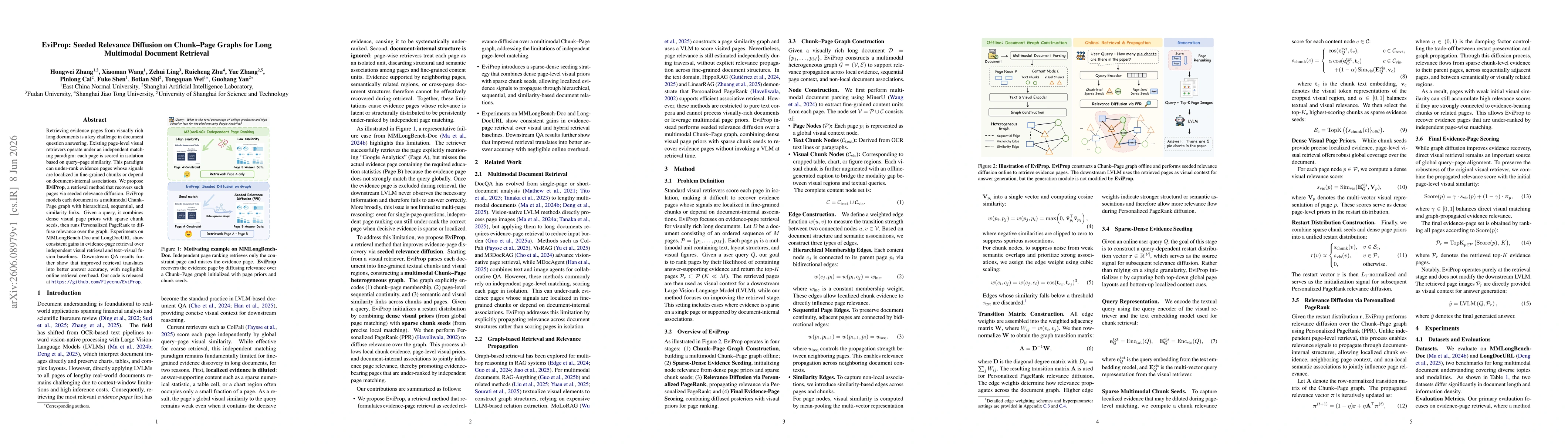 Thumbnail for EviProp: Seeded Relevance Diffusion on Chunk-Page Graphs for Long Multimodal Document Retrieval