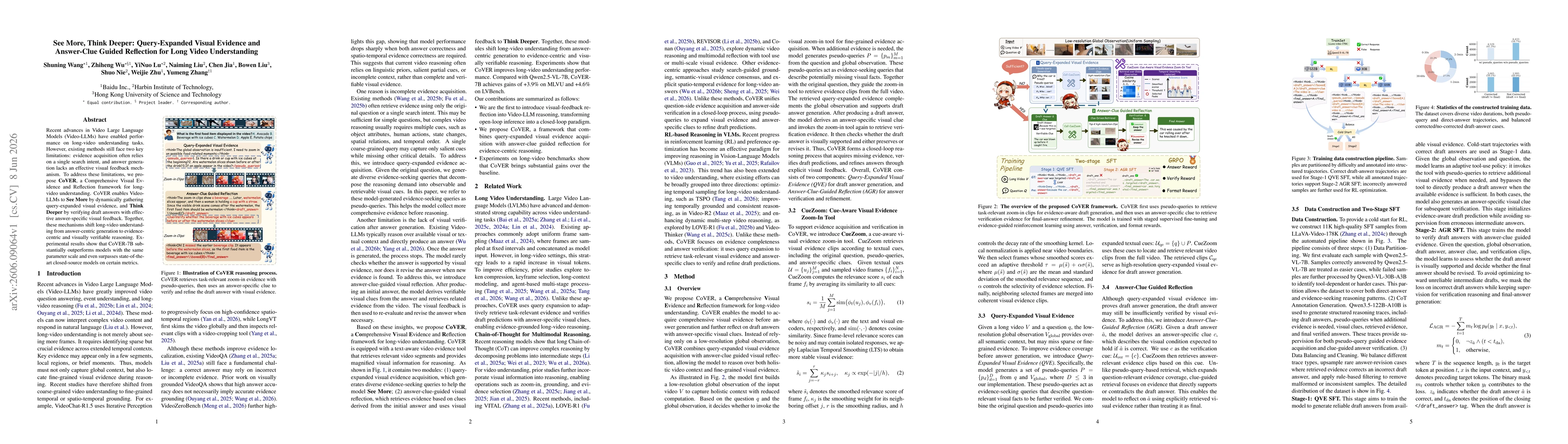 Thumbnail for See More, Think Deeper: Query-Expanded Visual Evidence and Answer-Clue Guided Reflection for Long Video Understanding