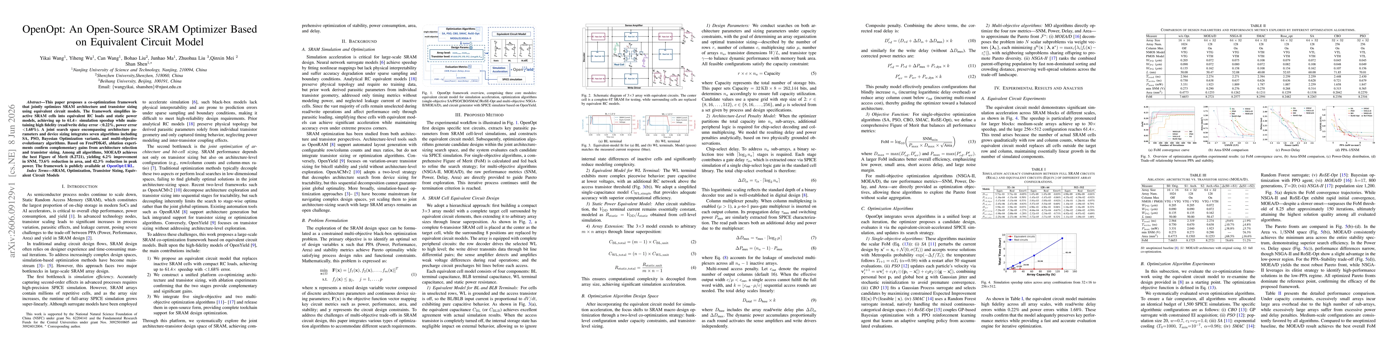 Thumbnail for OpenOpt: An Open-Source SRAM Optimizer Based on Equivalent Circuit Model
