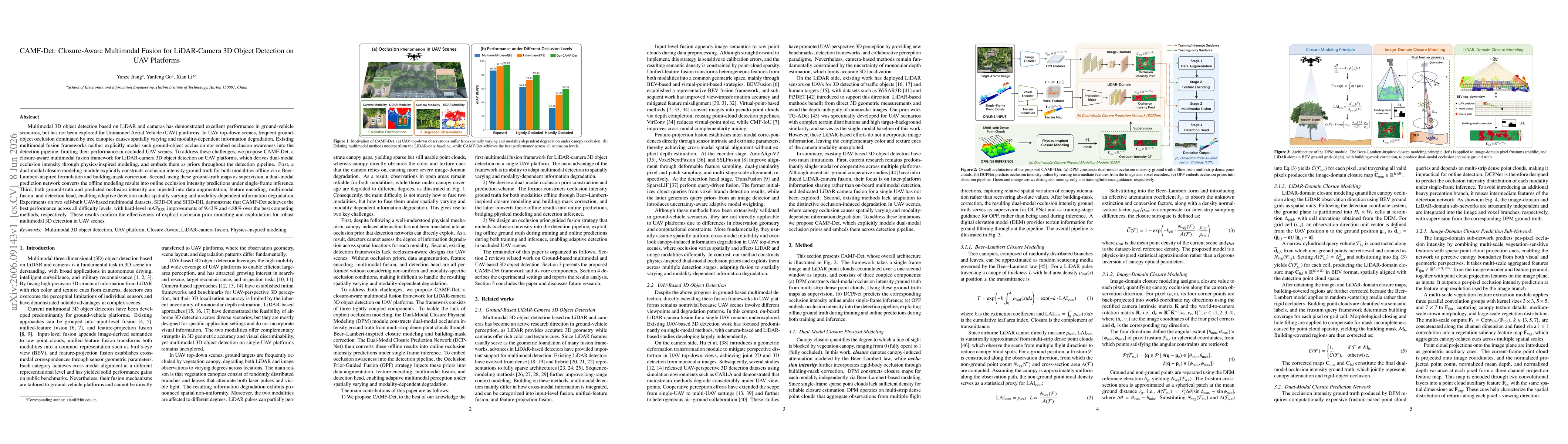 Thumbnail for CAMF-Det: Closure-Aware Multimodal Fusion for LiDAR-Camera 3D Object Detection on UAV Platforms