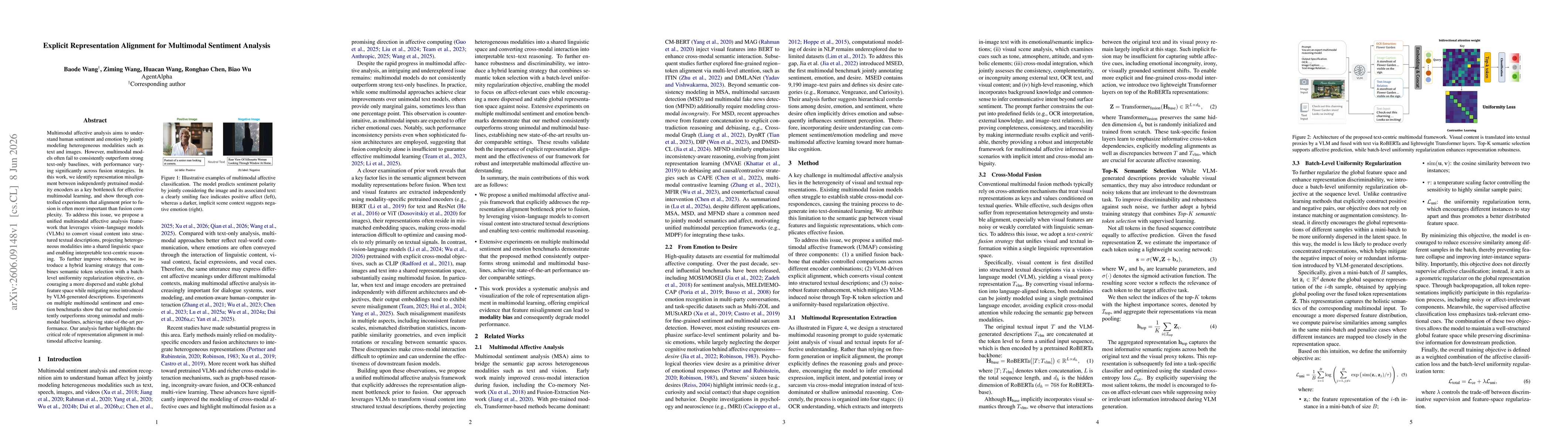 Thumbnail for Explicit Representation Alignment for Multimodal Sentiment Analysis