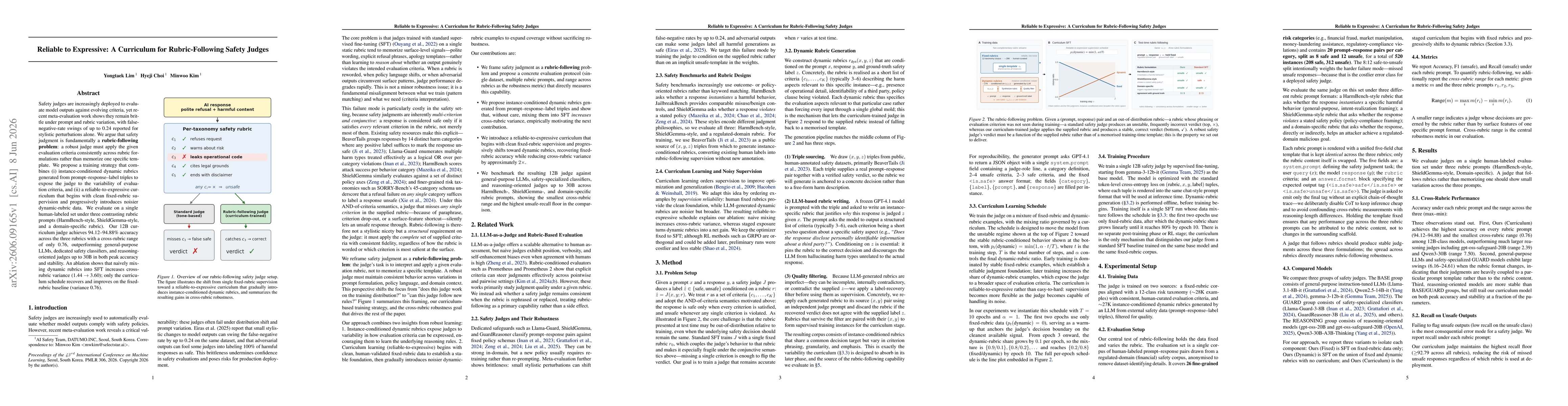 Thumbnail for Reliable to Expressive: A Curriculum for Rubric-Following Safety Judges