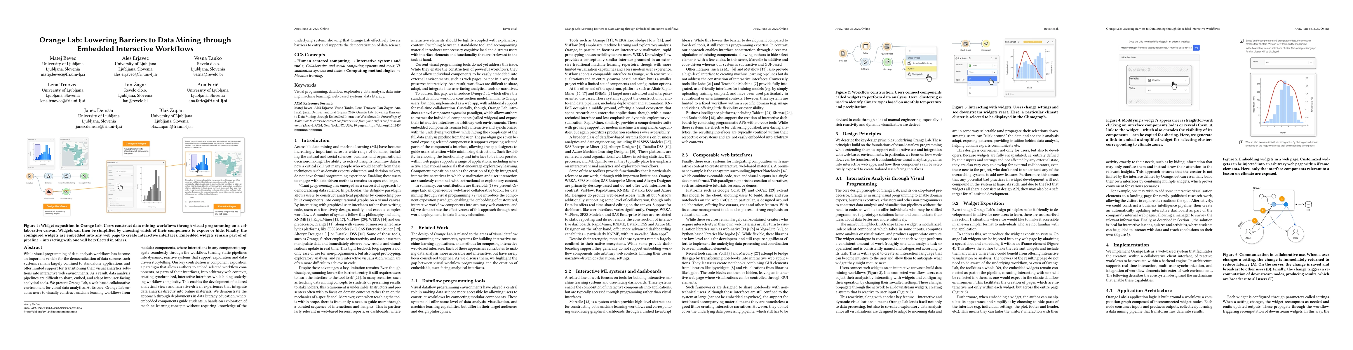 Thumbnail for Orange Lab: Lowering Barriers to Data Mining through Embedded Interactive Workflows