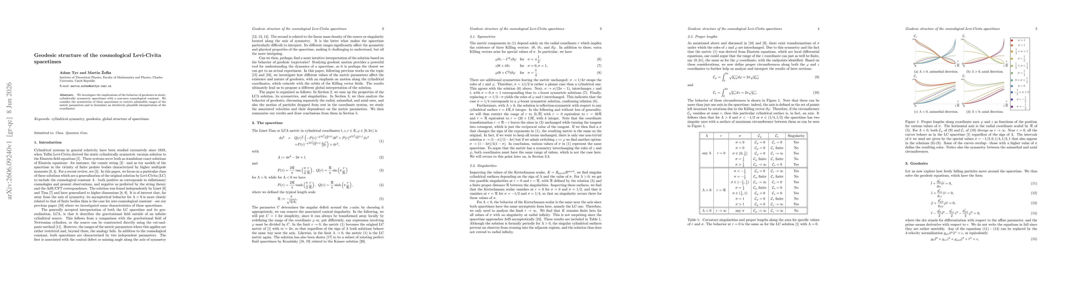 Thumbnail for Geodesic structure of the cosmological Levi-Civita spacetimes