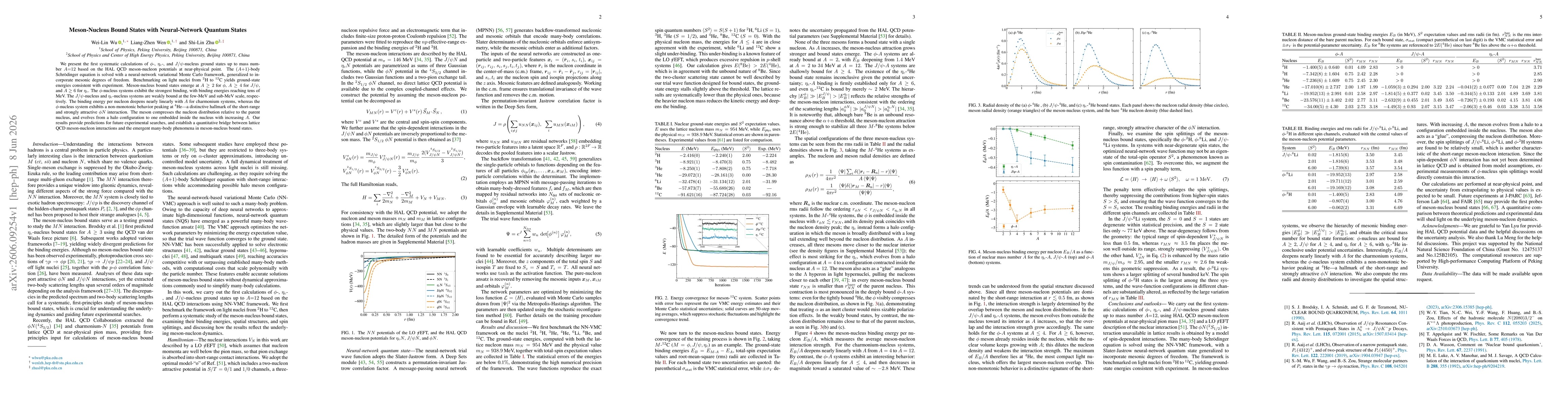 Thumbnail for Meson-Nucleus Bound States with Neural-Network Quantum States