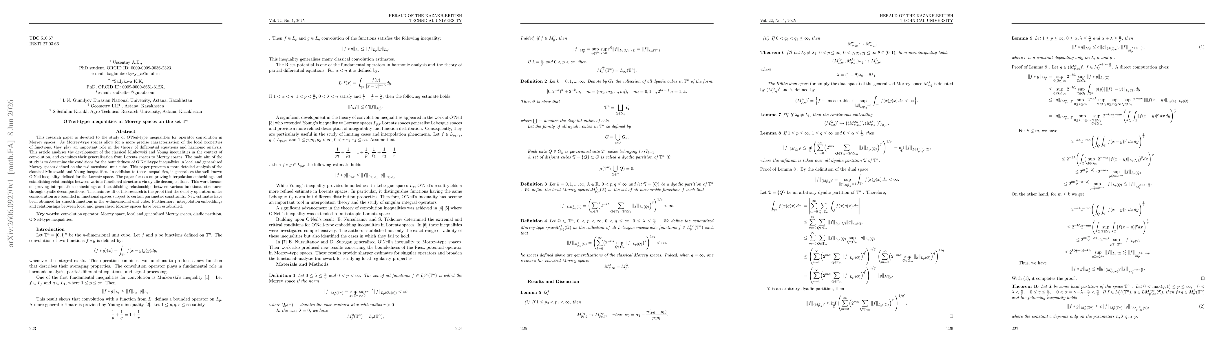 Thumbnail for O'Neil-type inequalities in Morrey spaces on the set T^n