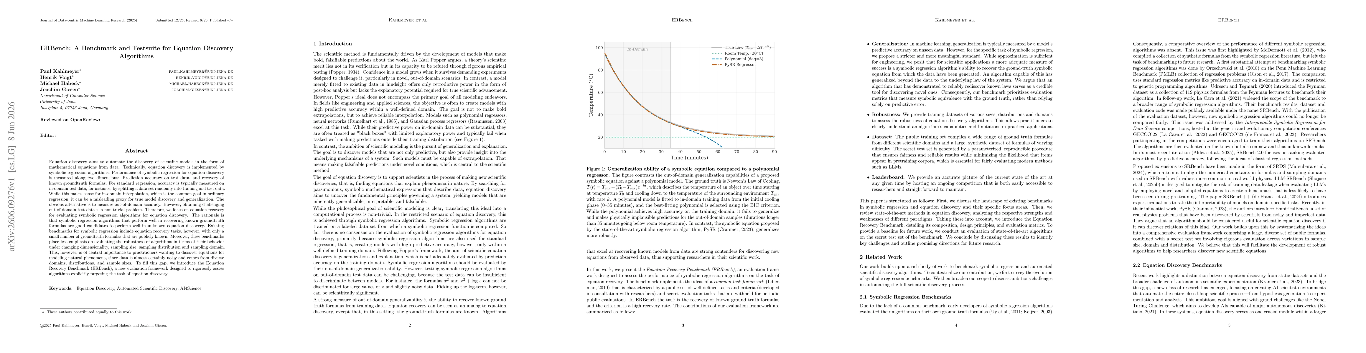 Thumbnail for ERBench: A Benchmark and Testsuite for Equation Discovery Algorithms