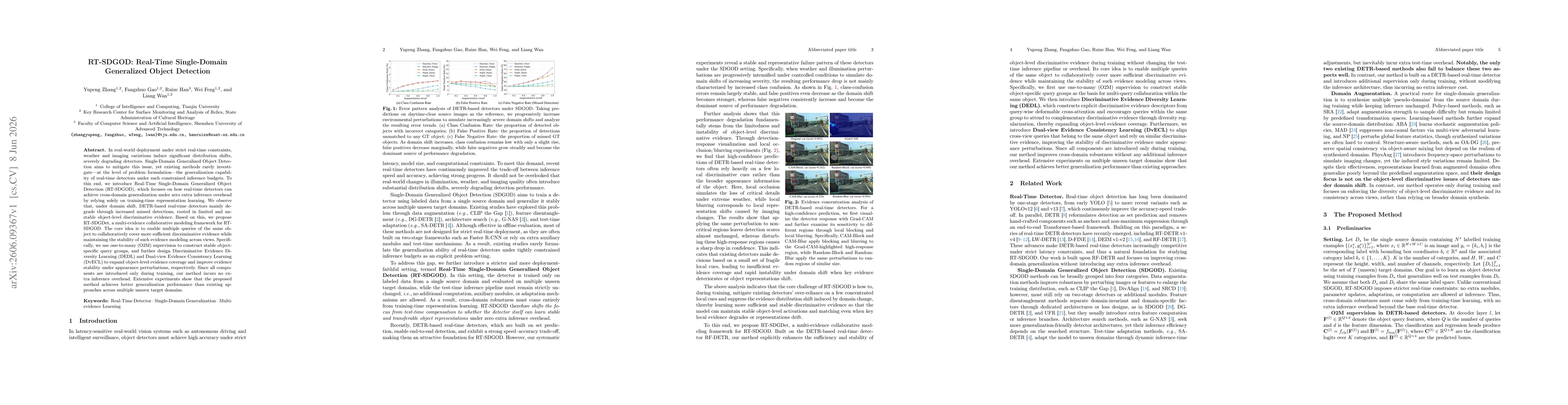 Thumbnail for RT-SDGOD: Real-Time Single-Domain Generalized Object Detection