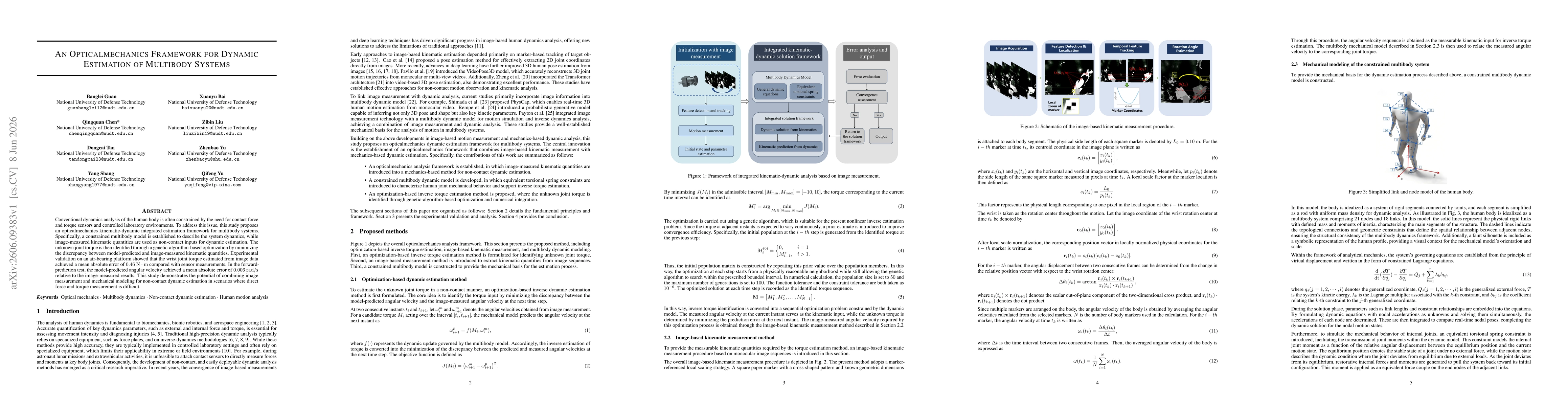 Thumbnail for An Opticalmechanics Framework for Dynamic Estimation of Multibody Systems