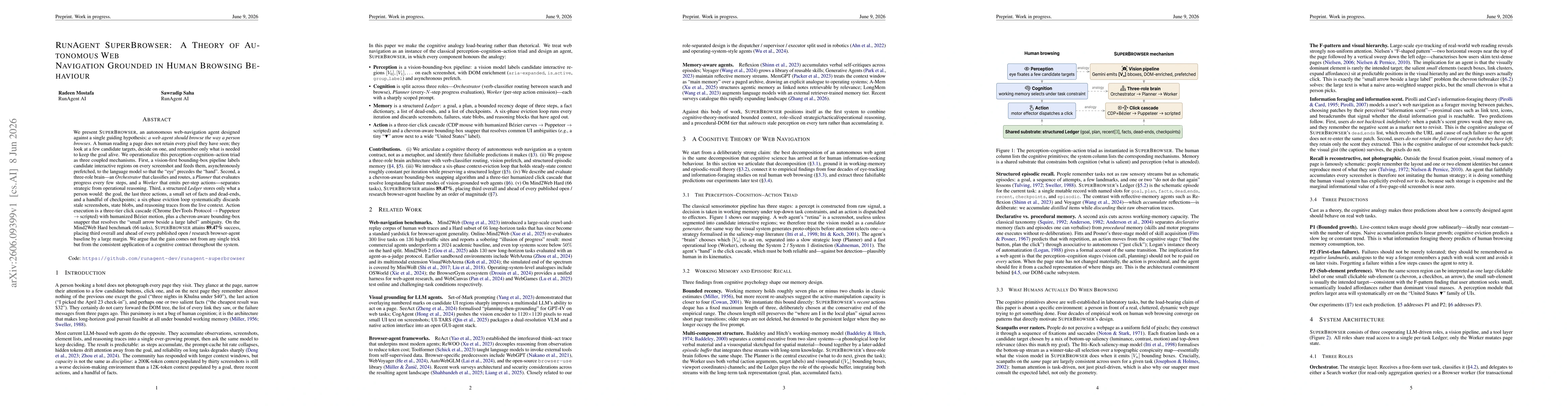 Thumbnail for RunAgent SuperBrowser: A Theory of Autonomous Web Navigation Grounded in Human Browsing Behaviour