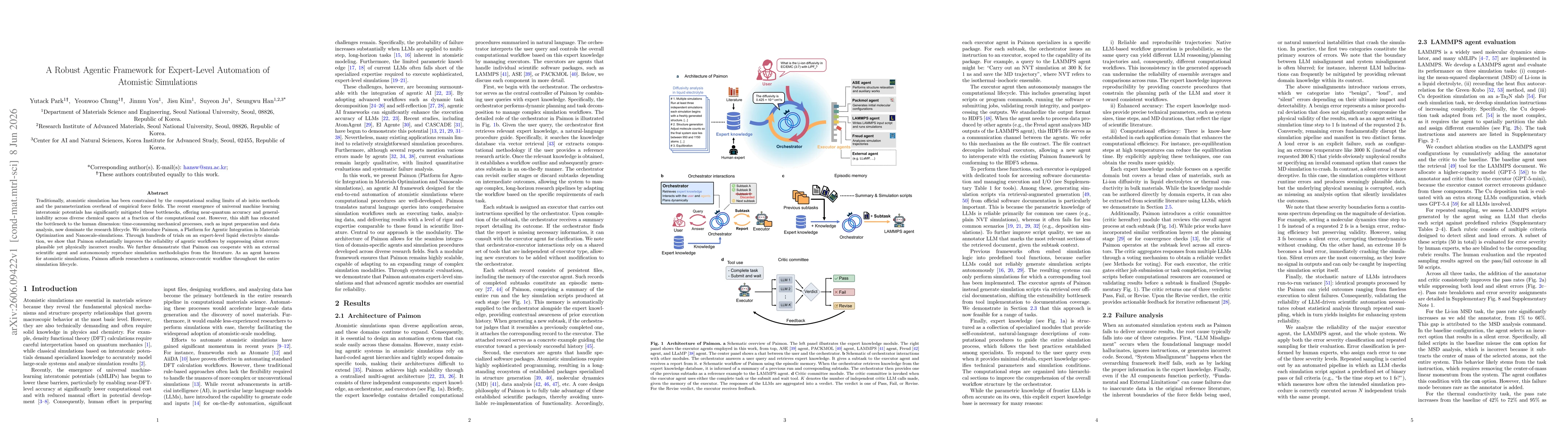 Thumbnail for A Robust Agentic Framework for Expert-Level Automation of Atomistic Simulations