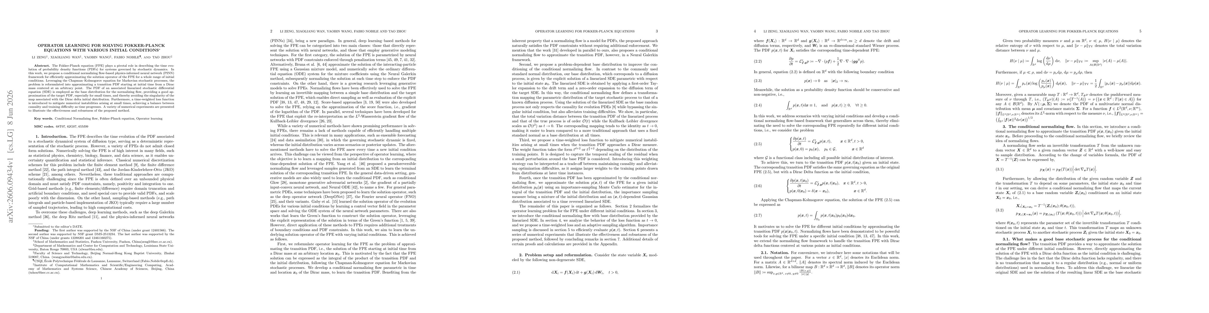 Thumbnail for Operator learning for solving Fokker-Planck equations with various initial conditions