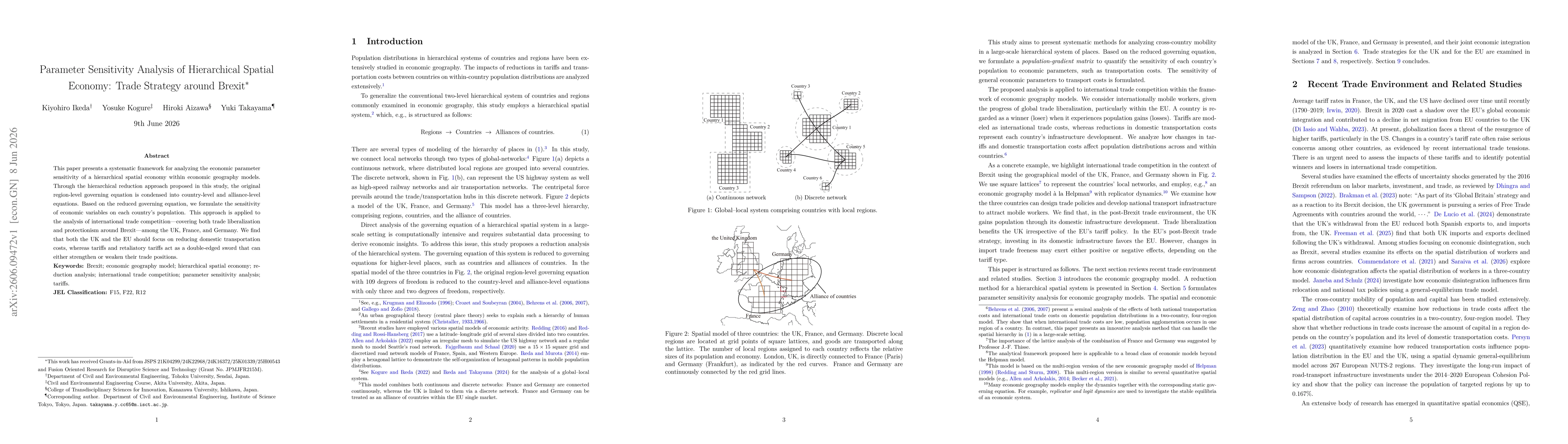 Thumbnail for Parameter Sensitivity Analysis of Hierarchical Spatial Economy: Trade Strategy around Brexit