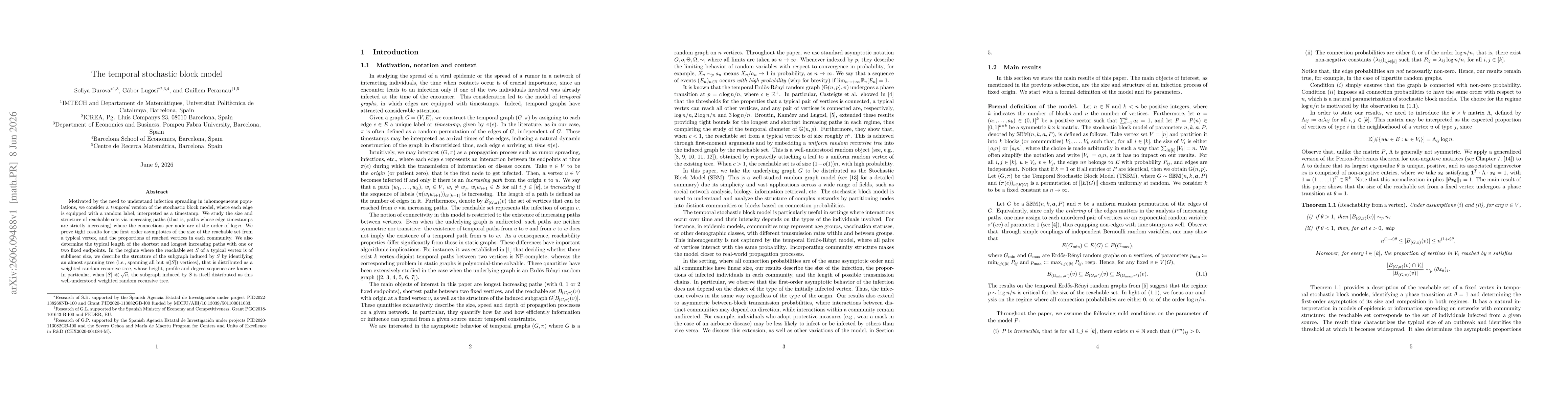 Thumbnail for The temporal stochastic block model