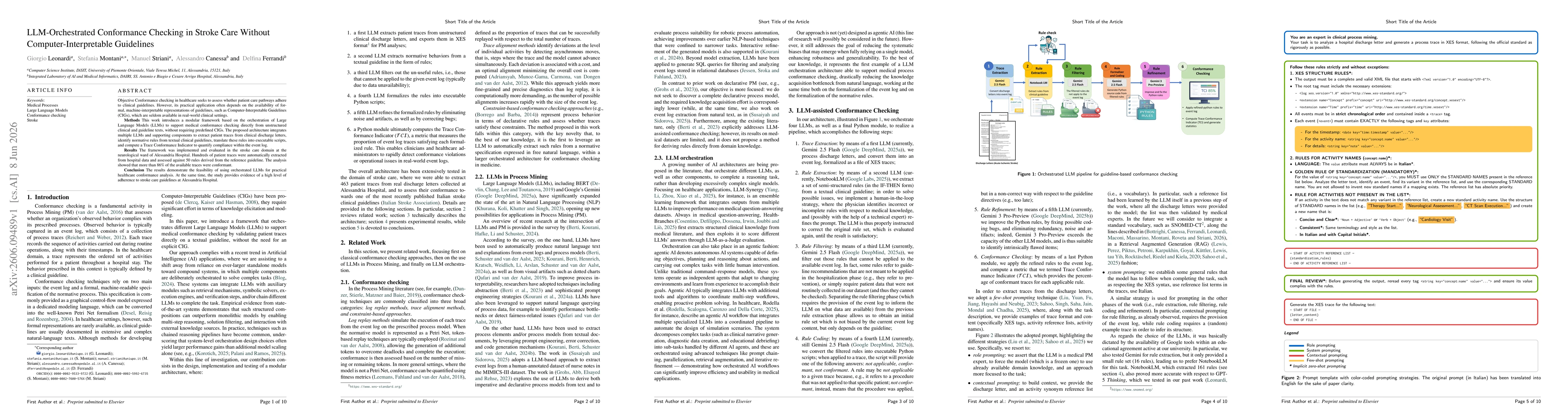 Thumbnail for LLM-Orchestrated Conformance Checking in Stroke Care Without Computer-Interpretable Guidelines