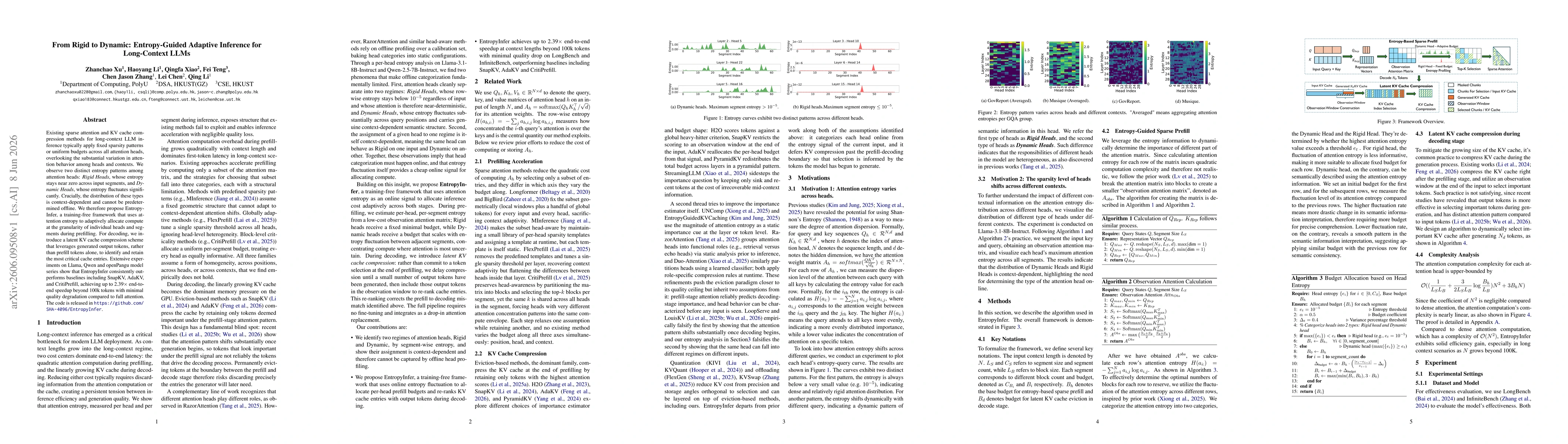 Thumbnail for From Rigid to Dynamic: Entropy-Guided Adaptive Inference for Long-Context LLMs