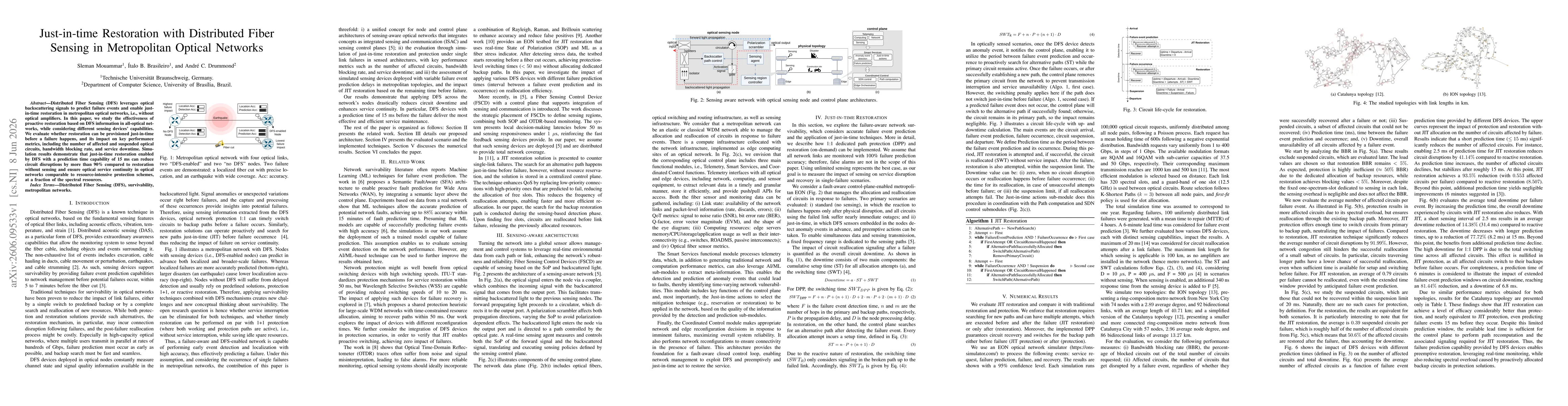 Thumbnail for Just-in-time Restoration with Distributed Fiber Sensing in Metropolitan Optical Networks