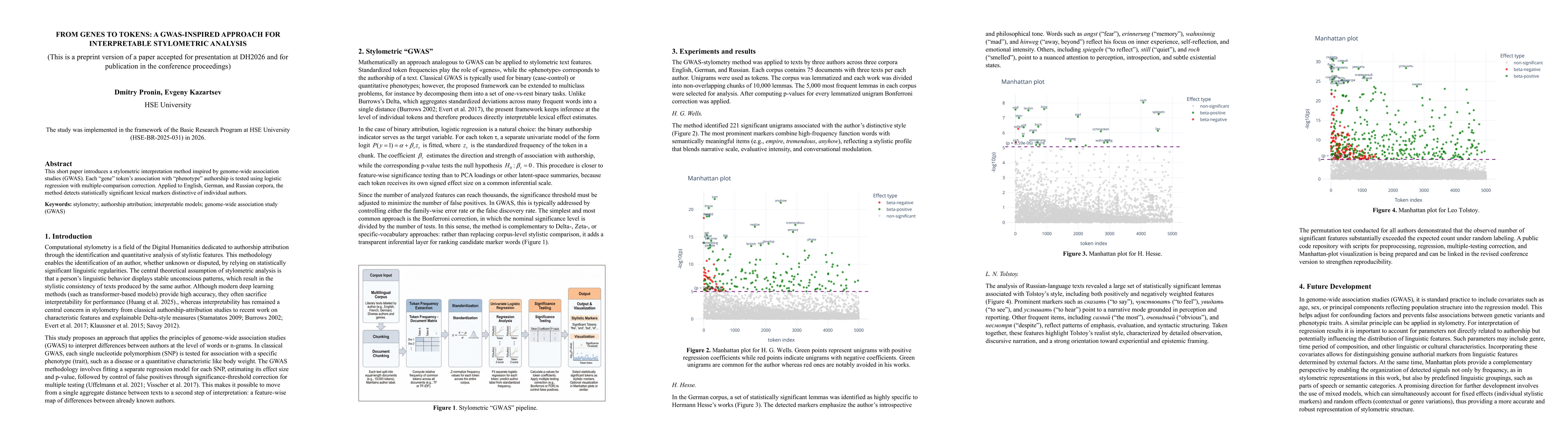 Thumbnail for From Genes to Tokens: a GWAS-inspired Approach for Interpretable Stylometric Analysis