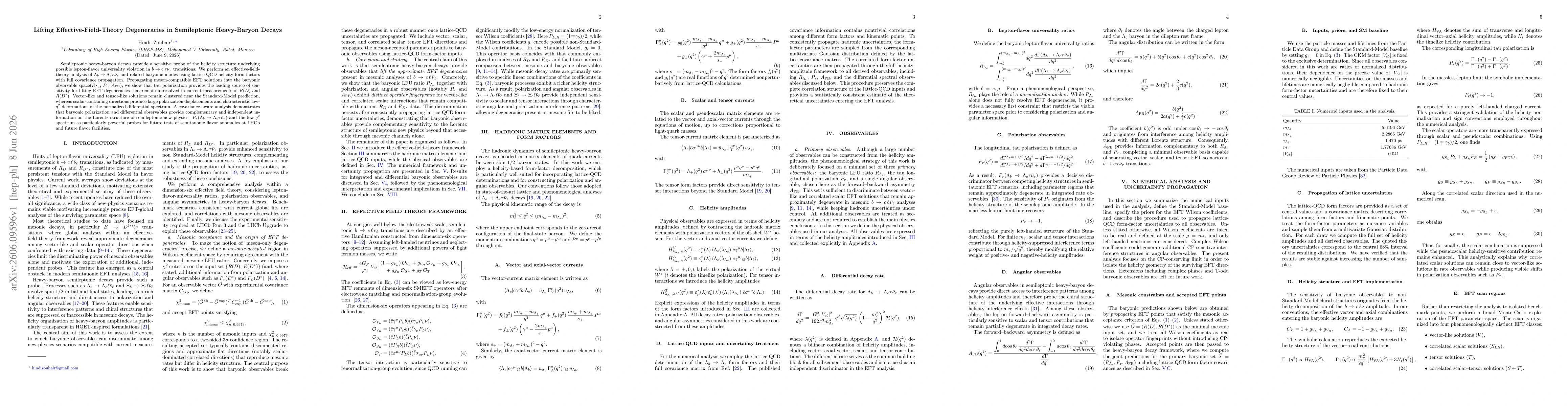 Thumbnail for Lifting Effective-Field-Theory Degeneracies in Semileptonic Heavy-Baryon Decays