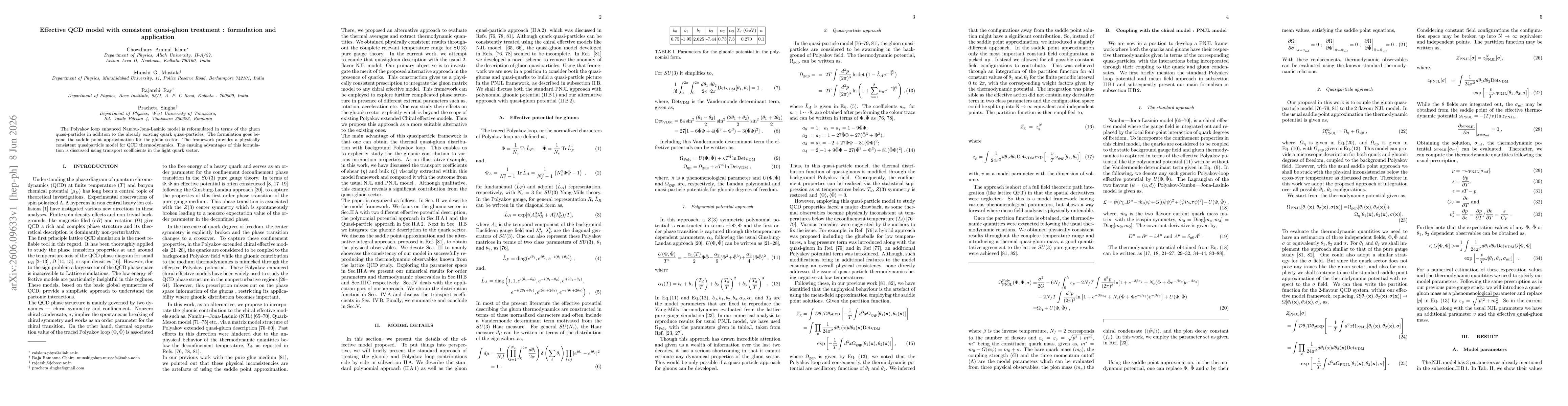 Thumbnail for Effective QCD model with consistent quasi-gluon treatment : formulation and application