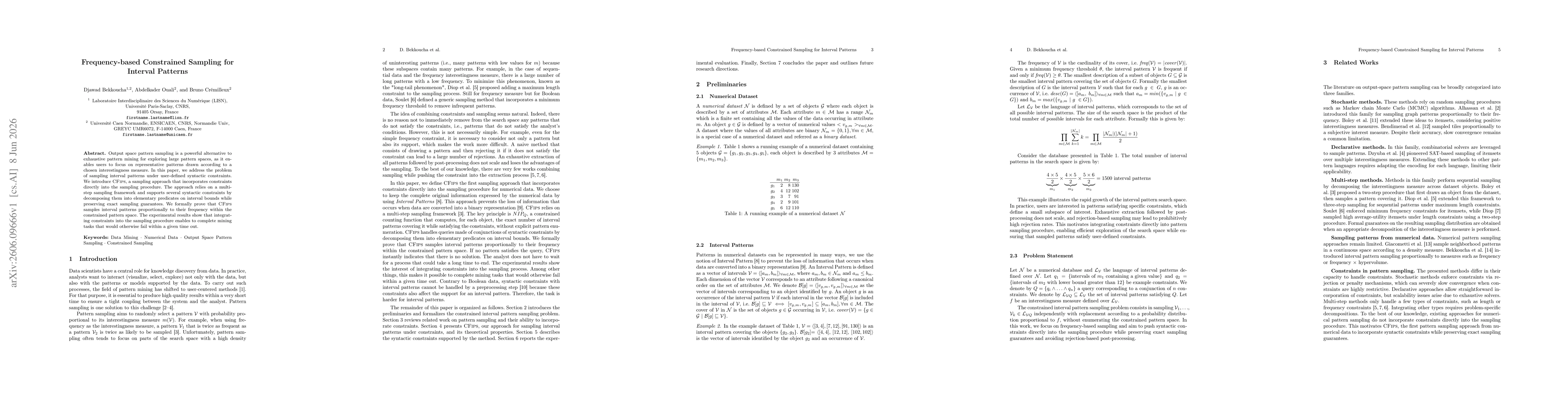 Thumbnail for Frequency-based Constrained Sampling for Interval Patterns