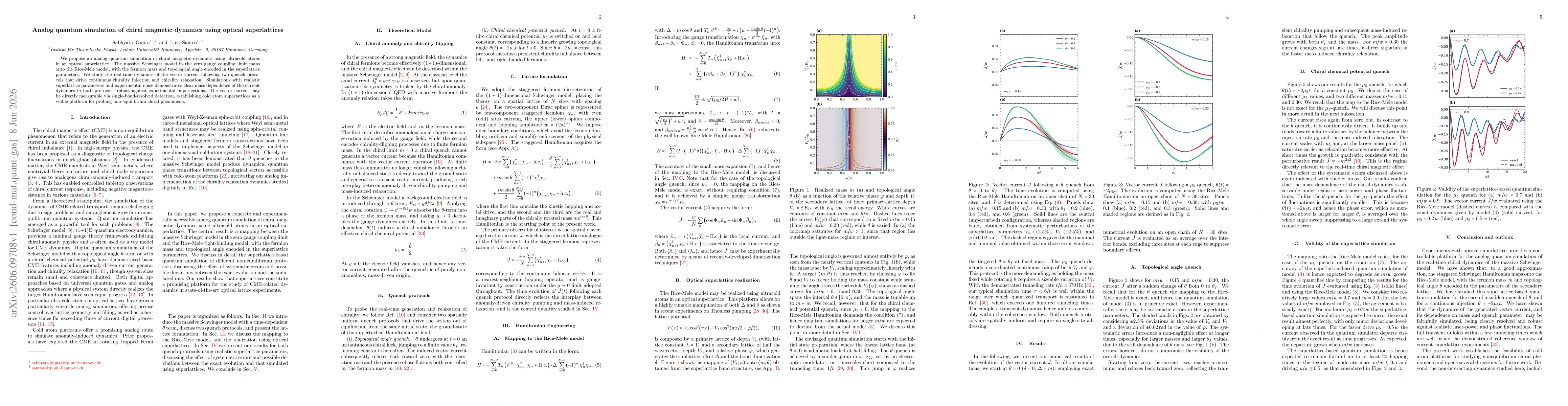 Thumbnail for Analog quantum simulation of chiral magnetic dynamics using optical superlattices