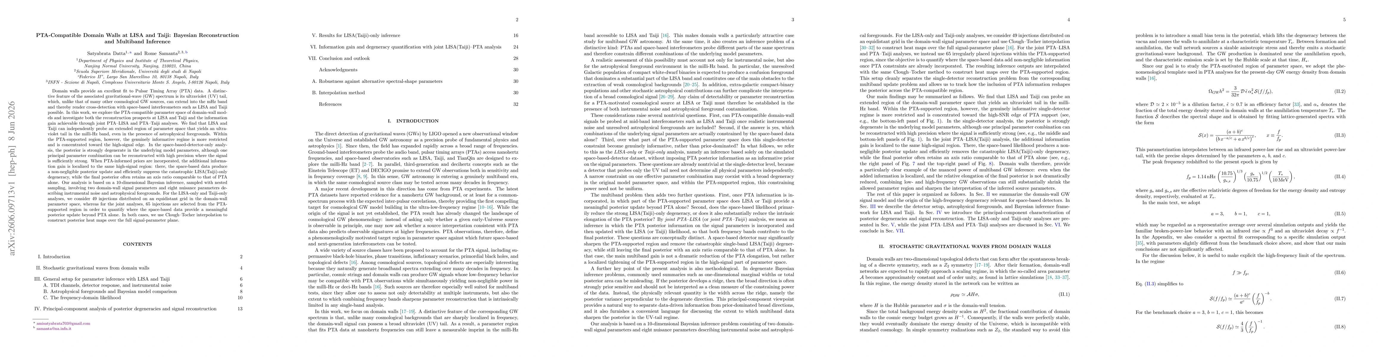 Thumbnail for PTA-Compatible Domain Walls at LISA and Taiji: Bayesian Reconstruction and Multiband Inference