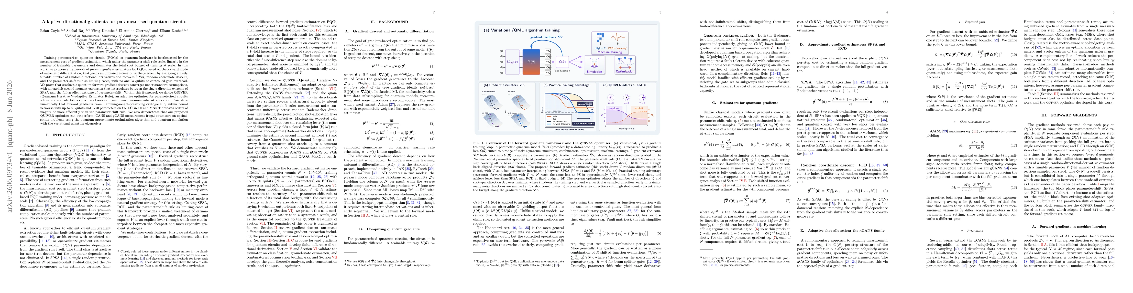 Thumbnail for Adaptive directional gradients for parameterised quantum circuits