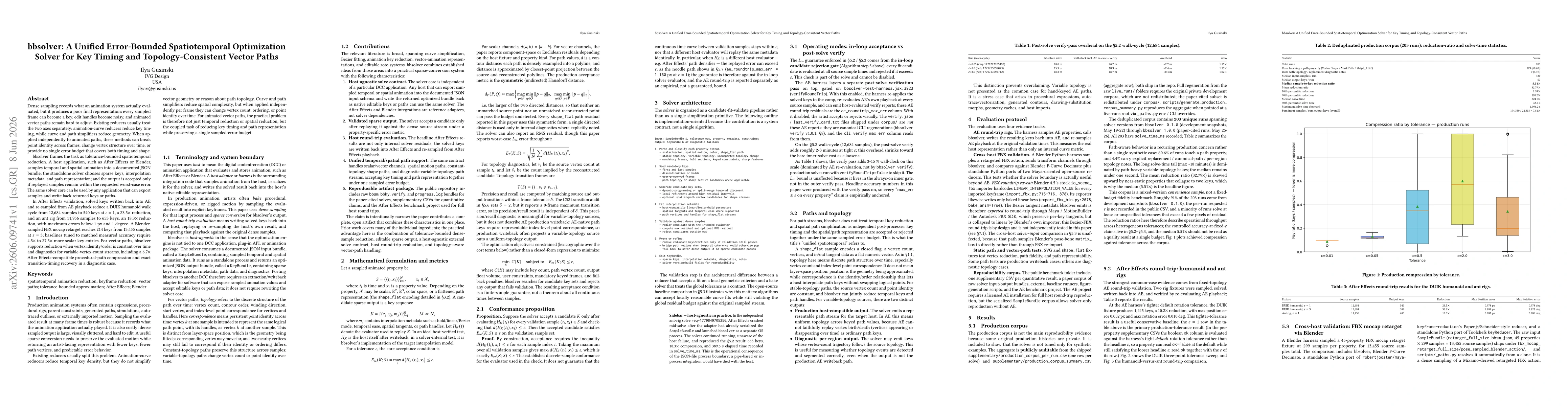 Thumbnail for bbsolver: A Unified Error-Bounded Spatiotemporal Optimization Solver for Key Timing and Topology-Consistent Vector Paths