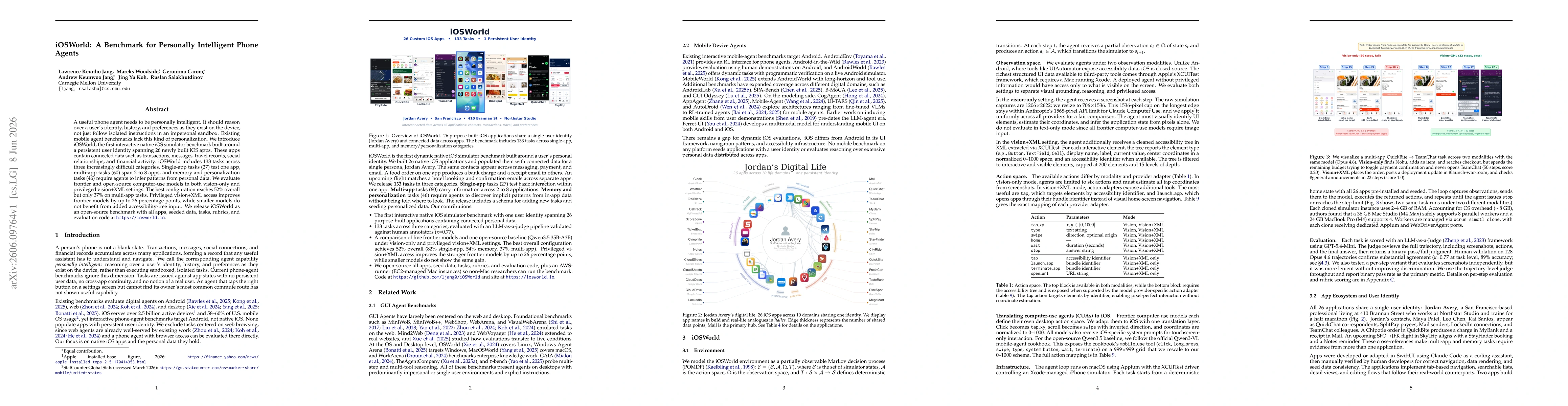 Thumbnail for iOSWorld: A Benchmark for Personally Intelligent Phone Agents