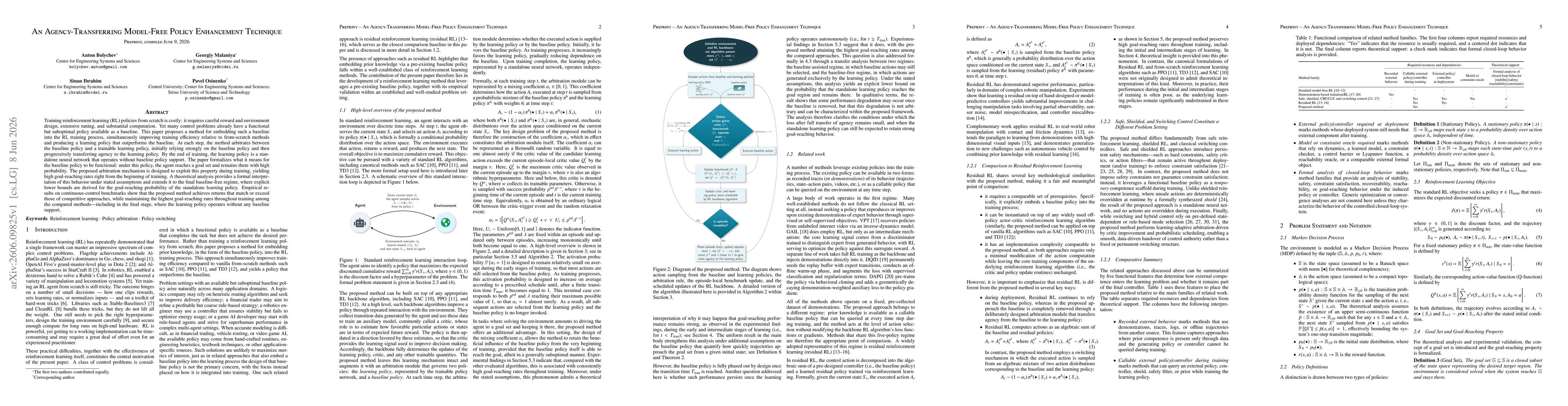 Thumbnail for An Agency-Transferring Model-Free Policy Enhancement Technique