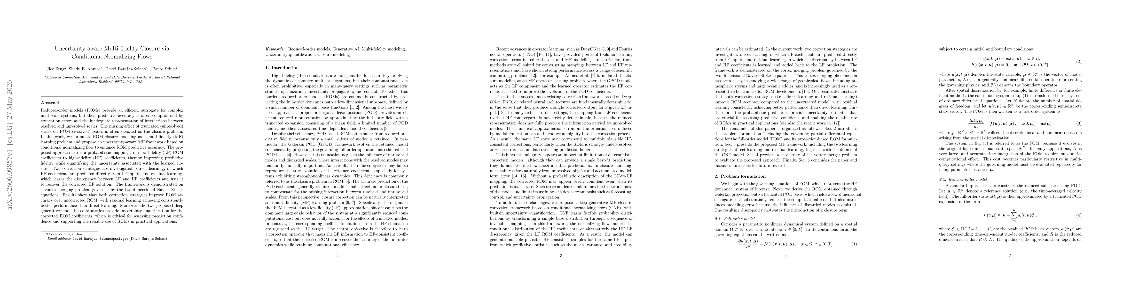 Thumbnail for Uncertainty-aware Multi-fidelity Closure via Conditional Normalizing Flows