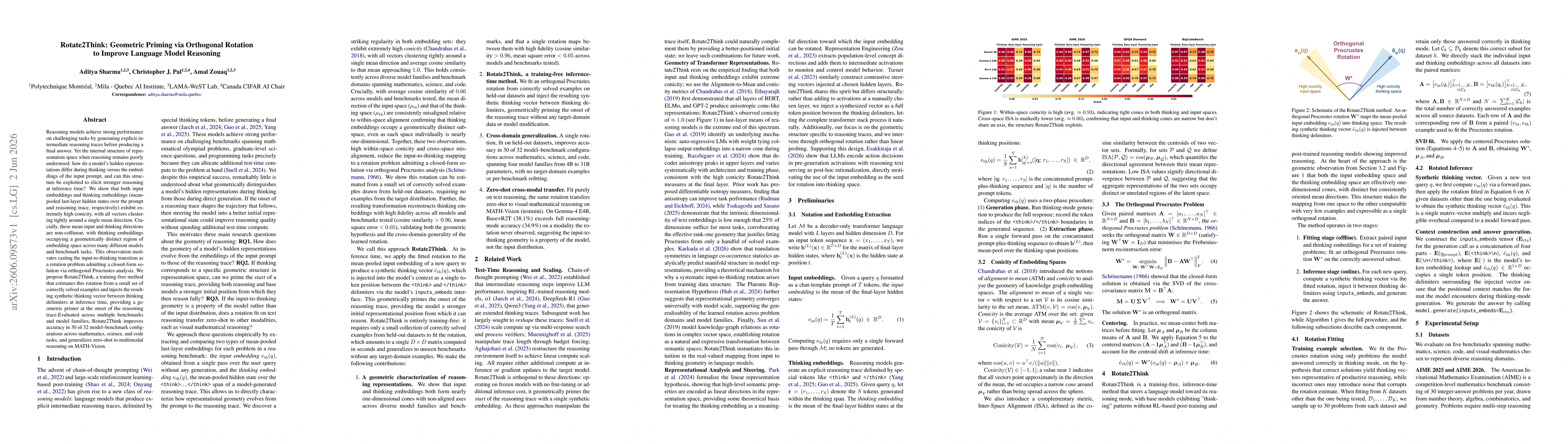 Thumbnail for Rotate2Think: Geometric Priming via Orthogonal Rotation to Improve Language Model Reasoning