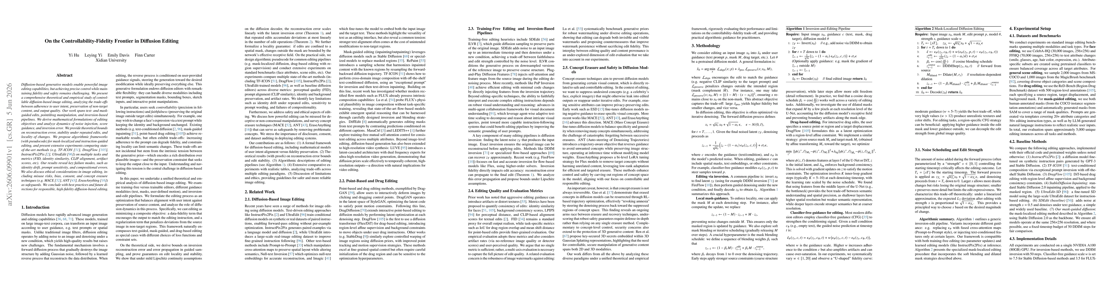 Thumbnail for On the Controllability-Fidelity Frontier in Diffusion Editing