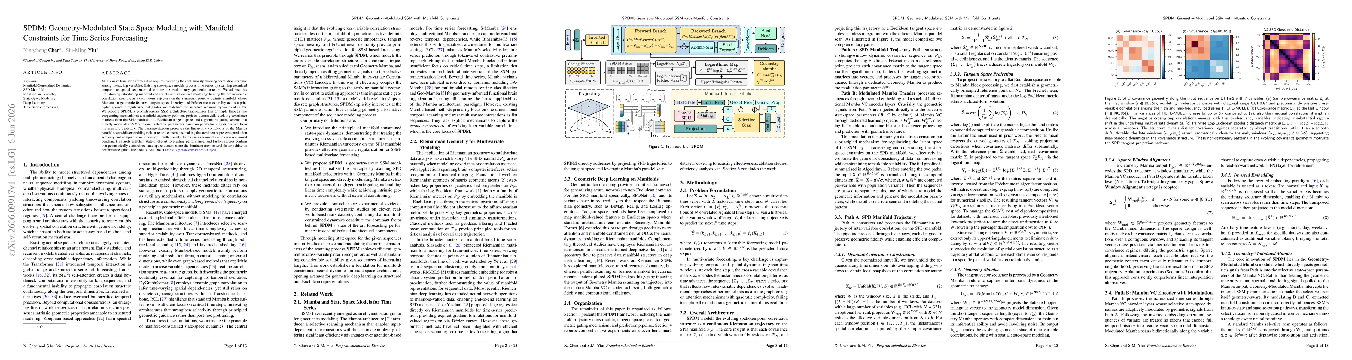 Thumbnail for SPDM: Geometry-Modulated State Space Modeling with Manifold Constraints for Time Series Forecasting