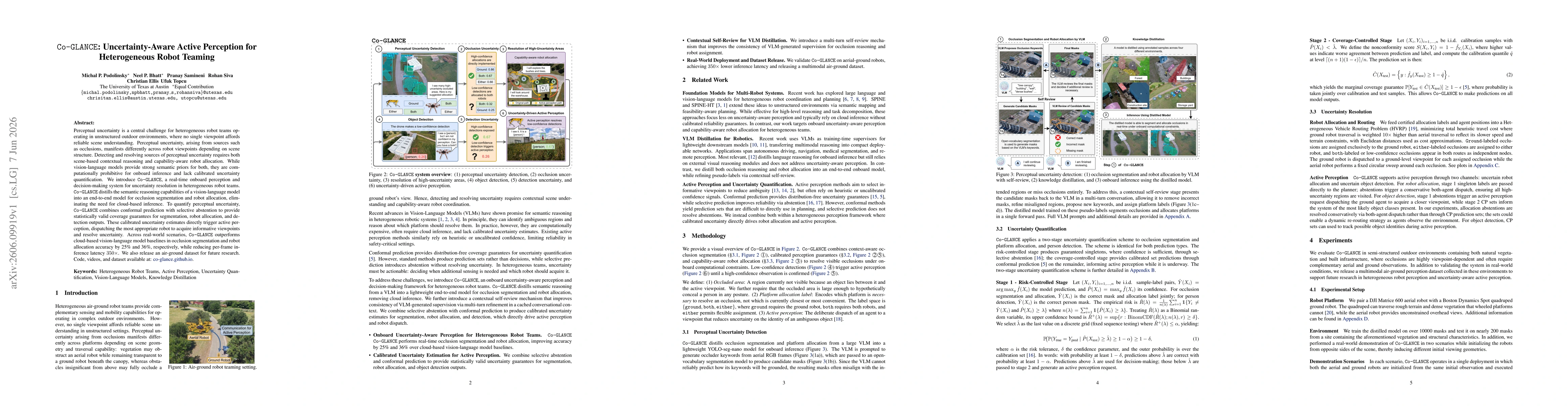 Thumbnail for Co-GLANCE: Uncertainty-Aware Active Perception for Heterogeneous Robot Teaming