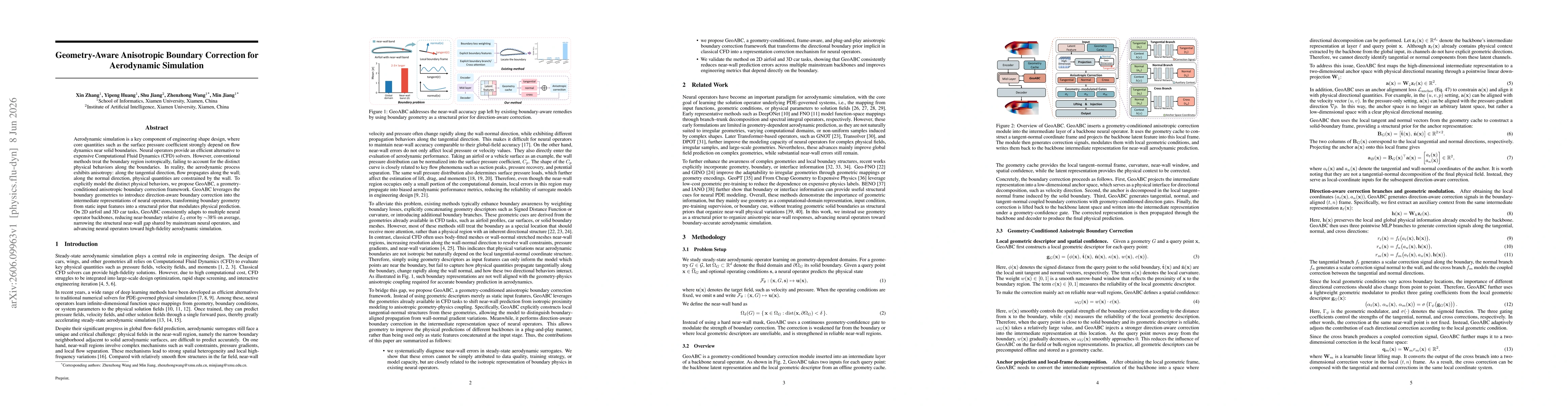Thumbnail for Geometry-Aware Anisotropic Boundary Correction for Aerodynamic Simulation