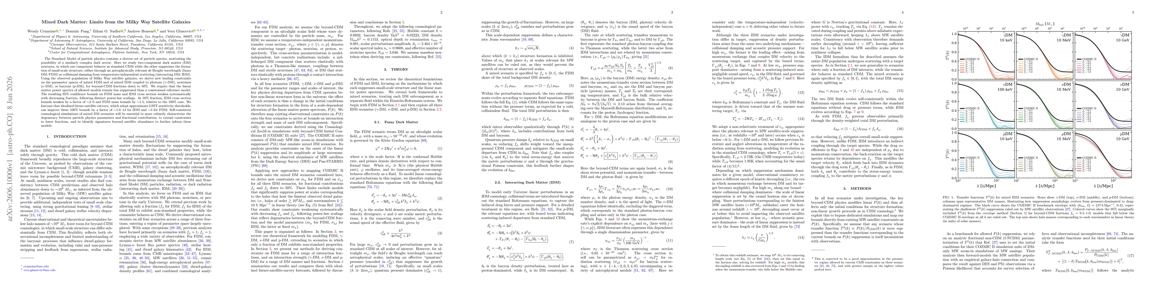Thumbnail for Mixed Dark Matter: Limits from the Milky Way Satellite Galaxies